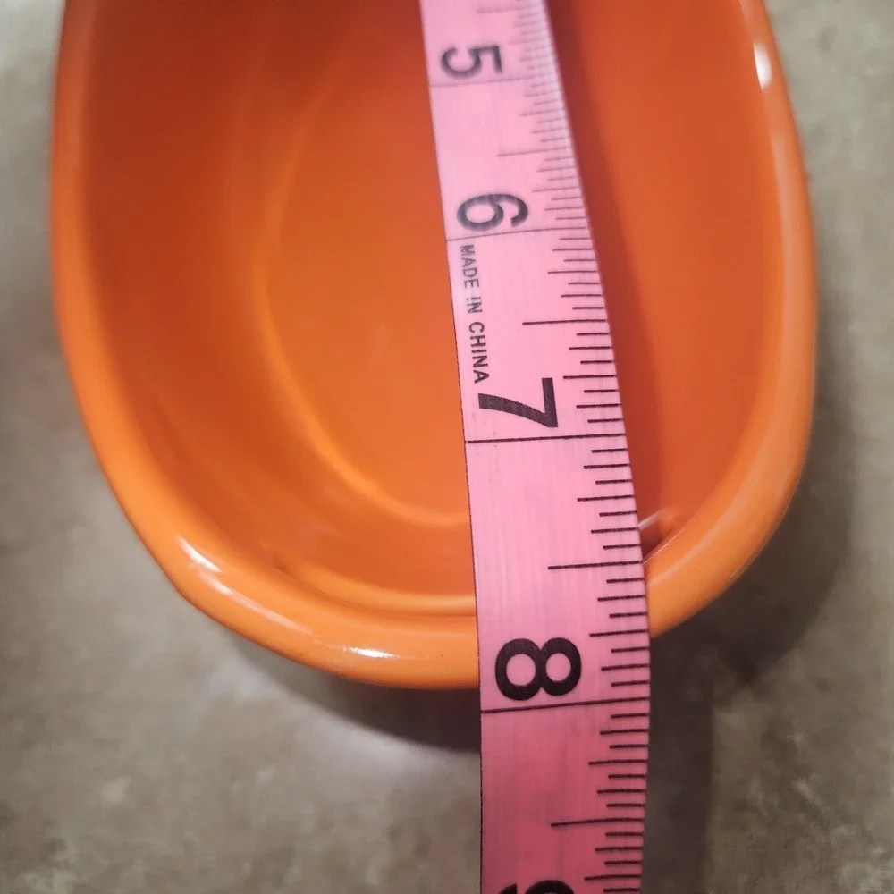 Rachael Ray Orange 12 Oz Oval Au Gratin Baking Dishes Set Of 4 Stoneware